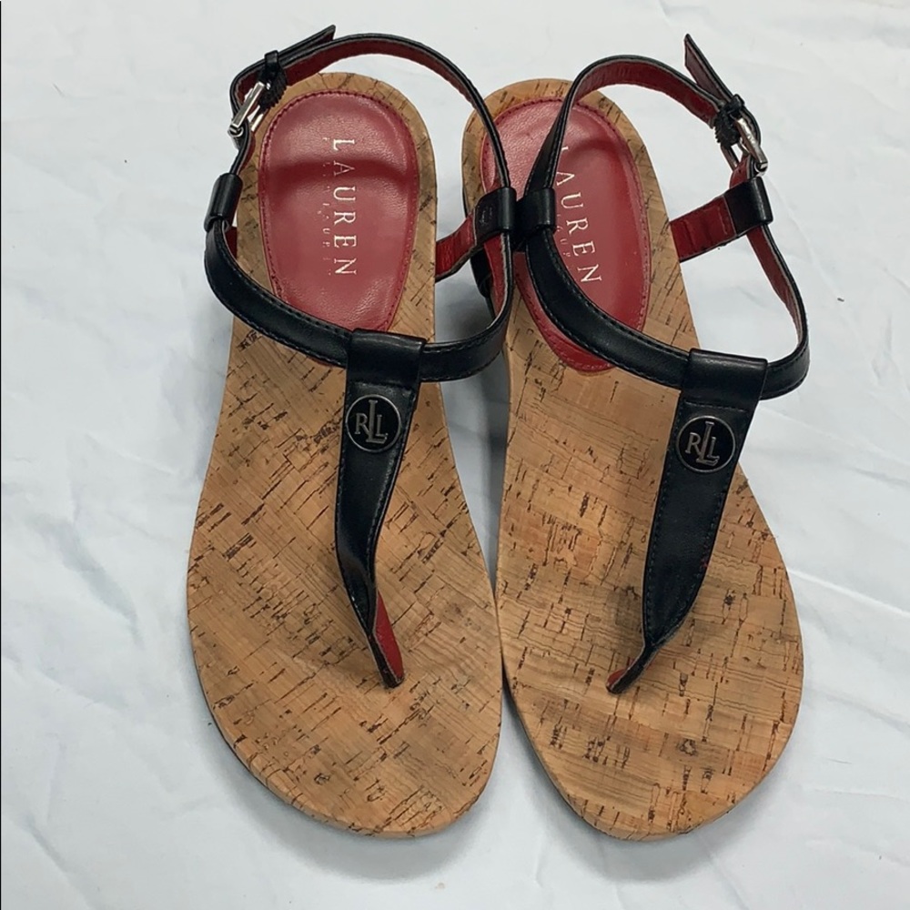 Like new wine cork high heel  Ralph Lauren